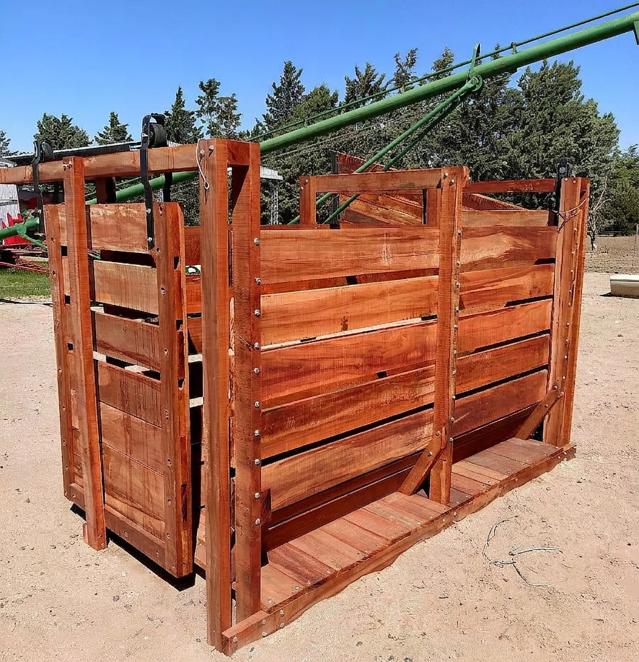 Cajón de balanza de madera